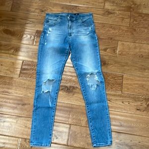 AG Farrah skinny ankle high rise